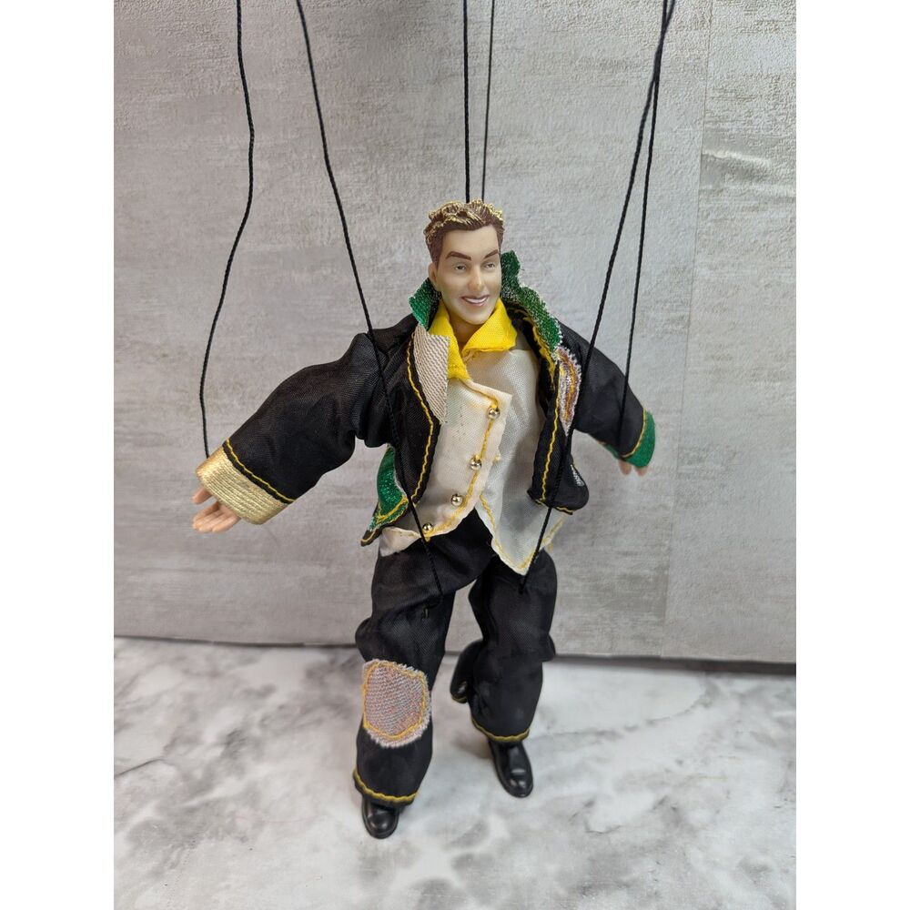 Vintage NSYNC Lance Bass Marionette Puppet Doll Boy Band Y2K 10 Inch